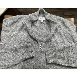 Croft‎ & Barrow Soft 1/4 Zip Sweater SZ XXL Gray 2XL